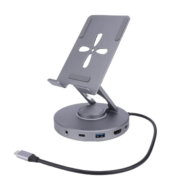 Acoplamiento Estación De Acoplamiento Para Tableta USB C 10 En 1 Soporte Giratorio Para Tableta Con Concentrador USB C Multimedia 4K HD Carga PD De 100 W Apto Para Steam Deck