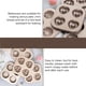 thumbnail image 2 of Matsuzay Bandeja antiadherente para hornear rosquillas de 4 cavidades con forma de corazón, molde para rosquillas, panecillos, galletas, magdalenas, Utensilios de cocina Matsuzay HA013084-00, 2 of 6