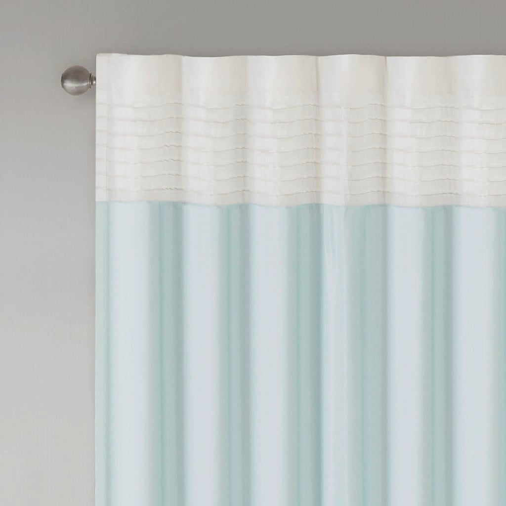 MAYEERTY 1 Pc Polyoni Pintuck Curtain Panel