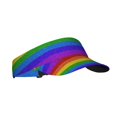 thumbnail image 2 of Yiaed Colorful Glitter Rainbow Print Sport Sun Visor Hats Adjustable Empty Top Baseball Cap Cotton Ball Caps for Women and Men, 2 of 5