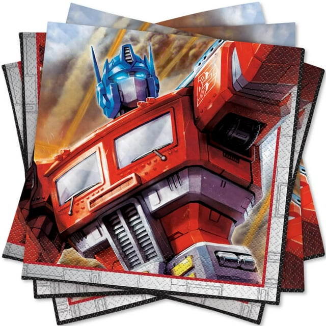 Servilletas de papel Unique Transformers, 16 unidades, 16,5 x 16,5 cm