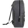 thumbnail image 5 of Trail Maker 24 Pack of Bulk Wholesale Basic and Classic 17 Inch Backpacks with Front Accessory Pocket, Dual Zipper Closure and Padded Adjustable Shoulder Straps for Travel in Gray, 5 of 7