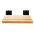 thumbnail image 6 of ALFI brand ABS16S-BM Black Matte 16" Wide Foldable Teak Shower Seat with Square Hardware, 6 of 8