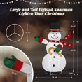 thumbnail image 6 of Winado 4FT Pop-Up Snowman, Lighted Christmas Snowman Holiday Outdoor Decor w/ 100 LED Lights, 6 of 7
