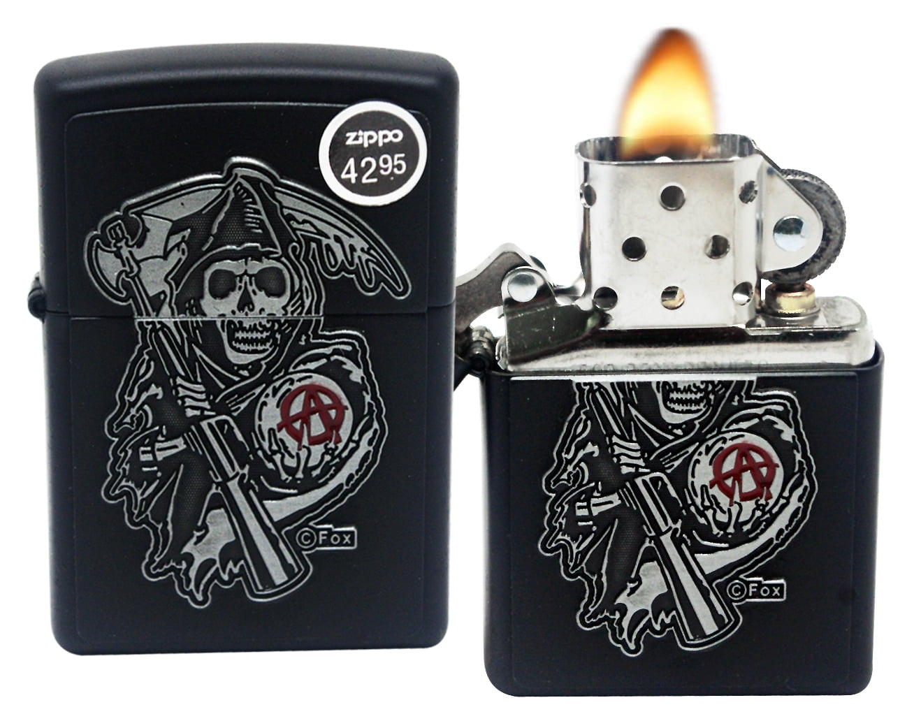 Zippo 29489 Black Matte, Emblem Attached 218 SOA