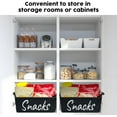 thumbnail image 3 of 2 PCS Snack Bin for Pantry,Snack Basket Organizer for Countertop with 10 Chip Clips ,Snack Storage Containers for Storing Chips, Pretzels, Cookies, Popcorn and more, 3 of 5