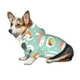 thumbnail image 7 of Fotbe Kawaii Sushi Print Small Dog Sweater Hoodies Pet Grey Hooded Soft Fleece Sweatshirts with Pocket Fall Winter Puppy Cat Sweaters Warm Clothes-Medium, 7 of 7