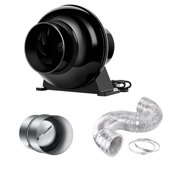 Ventilador de escape iPower de 4 pulgadas y 195 CFM con conductos