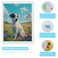thumbnail image 3 of Diamond Art Kits for Adults, Dog Summer Meadow Blossoms Sky 5D Diamond Painting Kits for Adults Beginners, DIY Full Drill Diamond Painting, Gem Art and Crafts 12x16, 3 of 7