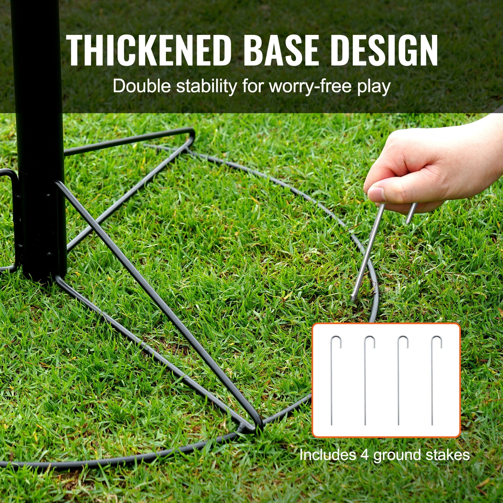 KFFKFF 24-Chains Disc Golf Basket Portable Disc Golf Catcher Black Hole Practice