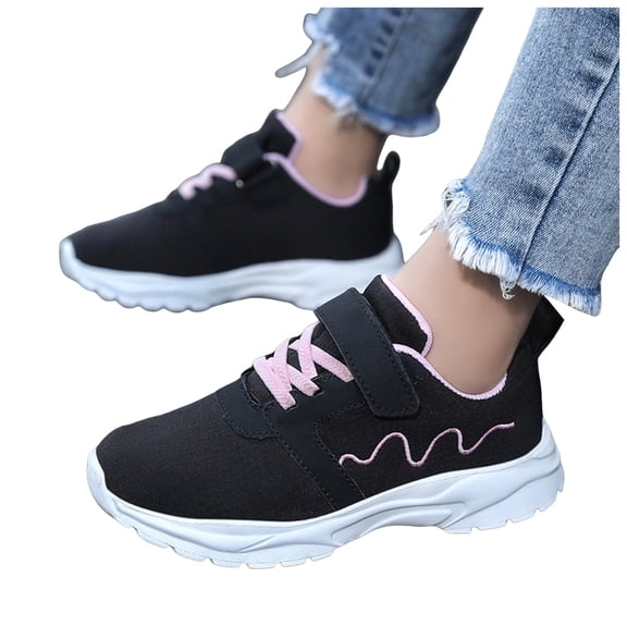 Kids Shoes Toddler Boys Girls Running Sneakers Comfy Arch Support Breathable Athletic Sports Gym Walking Shoes Pink 3.5 Big Kid