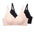 thumbnail image 1 of Pavied Minimizer Bras Bralettes for Women Feelingirl Bra High Support Bras For Women Adjustable Strap Full Coverage Up Bras Comfortable No Underwire Wireless Bras Seamless Bras Womens Bras Black L, 1 of 8