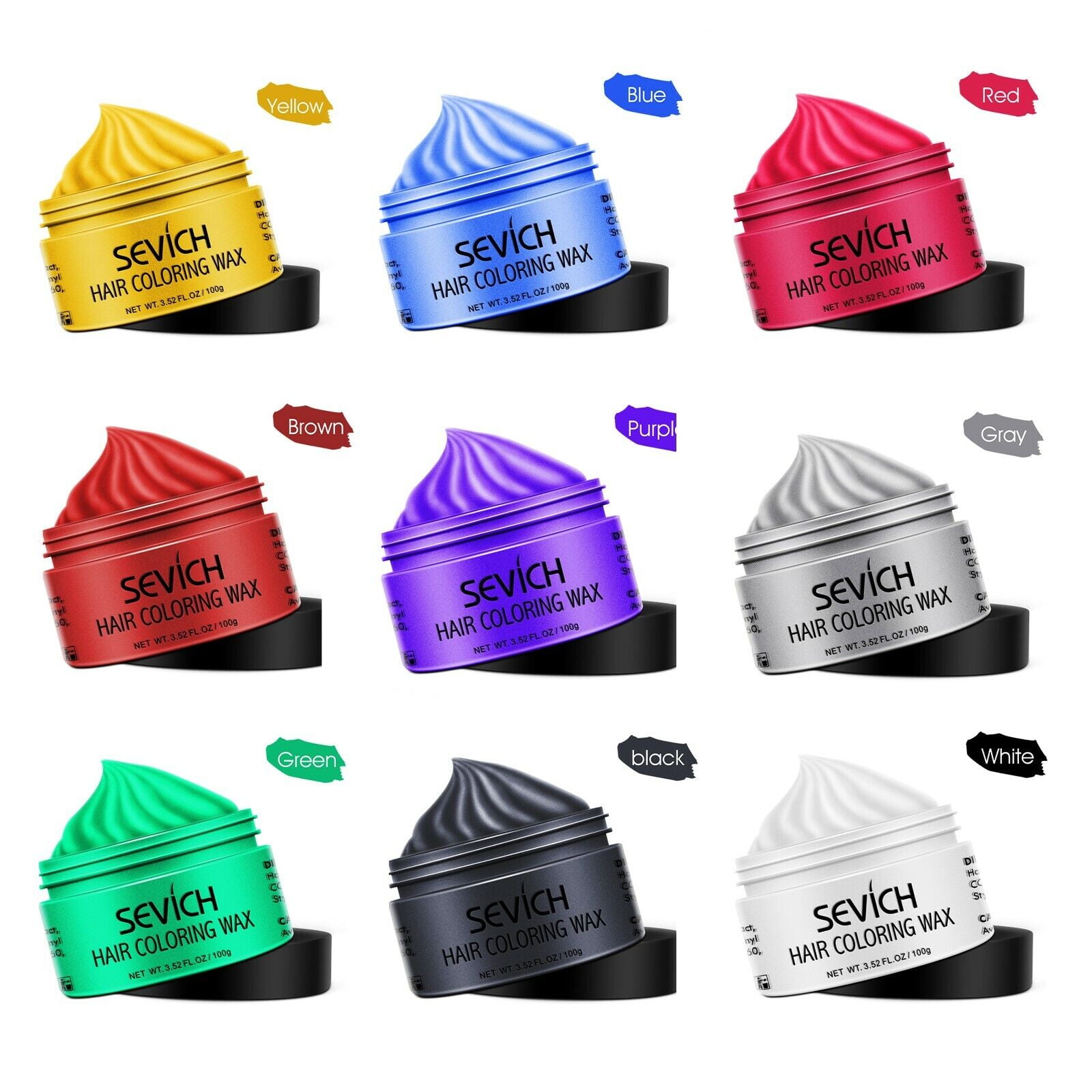 Sevich Hair Coloring Wax Hair Wax Color 3.52 Oz