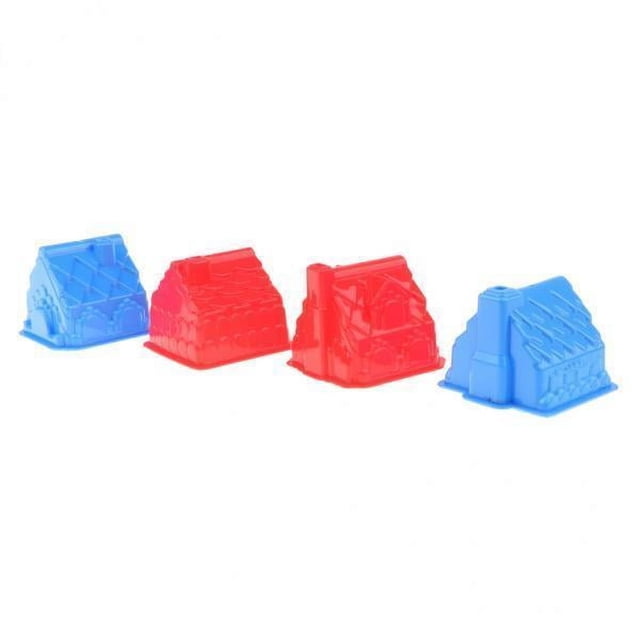 2x 4 Piezas de Plástico para Construcción de Casas, Arena para Niños, de Playa, Juguete para Regalo 2 piezas