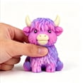 thumbnail image 2 of Highland Cow Stress Balls, Animal Squeeze T-oys, Soft TPR Squishy Soft Squeeze Fidget, Cute Miniature Highland Cow, Portable Anxiety Relief for All Ages, 2 of 5
