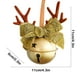 thumbnail image 3 of Adorno de piña con astas de campanas de Navidad | Colgante metálico | Multicolor | Decoración de árbol, ventana, coche | Cuerda colgante fácil | 1 Pieza | Decoración de regalo de 4,33 pulgadas, 3 of 6