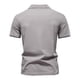 thumbnail image 3 of Blusa y camisa de manga corta con cuello vuelto para hombre, de verano, de color liso, con solapa, informal, de manga corta, 3 of 6