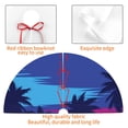 thumbnail image 6 of Kll 30" Christmas Tree Skirt Beach With Palm Trees Xmas Tree Skirts Mat For New Year Xmas Holiday Party Indoor Outdoor Home Decoration, 6 of 9