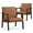 Brown, variant on MoNiBloom PU Leather Accent Chair, Modern Upholstered Single Sofa Armchair, for Living Room, Black