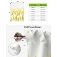 thumbnail image 6 of Yellow Forest Tie Up Curtains for Kitchen Bathroom Bedroom Windows 63 Inch Length, Modern Abstract Silhouette Art Balloon Drape Curtains Shade Rod Pocket Drapery Curtain Panel, 52"x63", 6 of 7