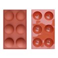thumbnail image 5 of 3 Packs 6-Cavity Semi Sphere Silicone Mold for Making Chocolate Bomb, 5 of 5