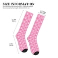 thumbnail image 2 of Lsque Breast Cancer Awareness (3) Pattern Sport Compression Socks for Men & Women 15-20 mmHg Knee High Nurse Pregnant Running Medical and Travel Athletic, 2 of 6