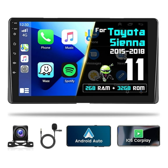 Stereo Toyota Sienna 2015-2018 Android Carplay GPS 2 32G