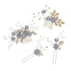 thumbnail image 2 of Tocado de novia Mori hada luz azul rosa blanco flor peine horquilla accesorios de vestido de novia coreano, 2 of 6