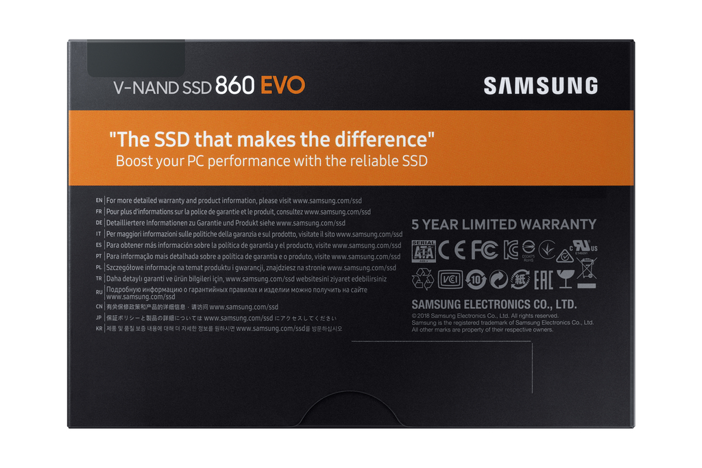 SAMSUNG 1TB 860 EVO-Series 2.5" SATA III Internal SSD Single Unit Version - MZ-76E1T0B/AM - image 4 of 17