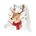thumbnail image 6 of Odeerbi Toddler Girls Kids Christmas Shirts Cartoon Print Long Sleeve T-Shirts Tops Red 4-5 Years, 6 of 6