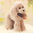 thumbnail image 4 of Lindo juguete de peluche encantador animal de peluche perro flor caniche cachorro muñeca de peluche suave niña cumpleaños regalo de Navidad 1 pieza, 4 of 5