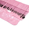 thumbnail image 5 of PINK Pro 32Pcs Pouch Bag Case Superior Soft Cosmetic Makeup Brush Set Kit, 5 of 6