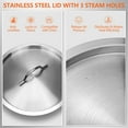 thumbnail image 3 of 50 Quart Stainless Steel Stock Pot with Lid – Heavy Duty Large Cooking Pot for Soup, Stew, Chili – Commercial Grade, Induction Compatible – Great for Home & Catering, 3 of 11