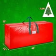thumbnail image 3 of Bolsa de almacenamiento para árboles de Navidad KRYSTY, con capacidad para árboles de hasta 7,5 pies, color rojo, 3 of 5