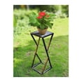 thumbnail image 3 of ORE International L2003A 31.2 in. Grey Stone Slab Black & Gold Plant Stand, 3 of 3