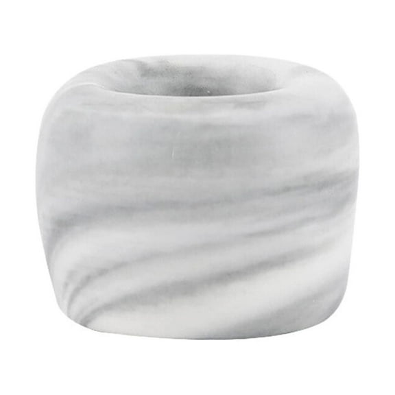 2 Pcs Marble Grain Ceramics Toothbrush Holder Ring Toothbrush Storage Rack Toothbrush Holder Stand for Home Kitchen Bathroom (Grey)