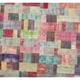 thumbnail image 1 of Ahgly Company Indoor Rectangle Contemporary Sage Green Patchwork Area Rugs, 2' x 5', 1 of 6