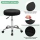 thumbnail image 2 of Uxcell 4-Pack Fundas Redondas para Taburetes de Bar, para Cojín de Taburete de Terciopelo Lavable de 12-14 Pulgadas con Bandas Elásticas [Negro], 2 of 7