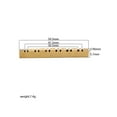 thumbnail image 4 of Shisuyan String Instrument Bridge Nut Golden 1Pack 1.98X0.12X0.22in, 4 of 9