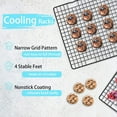 thumbnail image 6 of YSTDHL 4 Pack Black Heavy-Duty Wire Cooking Rack Baking Racks, Nonstick Baking & Cooling Grid for Roasting, Cooking, Grilling, Drying - 16" x 10", 6 of 6