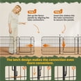 thumbnail image 6 of Yaheetech 16 Panels Foldable Metal Puppy Fence with Door, 23.6″ H, Black, 6 of 9