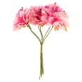 thumbnail image 3 of Ramo de flores artificiales de crisantemos de 60 cabezas para decoración de jardín y boda. Rosa roja, 3 of 9