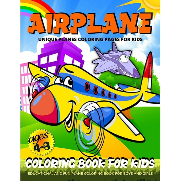 Airplanes Coloring Book : Planes Coloring Book For Kids- Boys And Girls ...