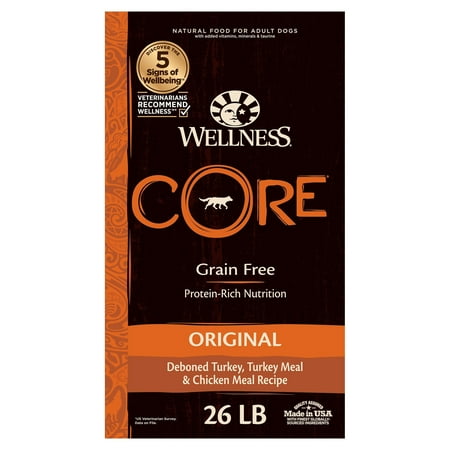 UPC: 0076344884033 | Wellness CORE Natural Grain Free Dry Dog Food  Original Turkey & Chicken  26-Pound Bag