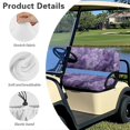 thumbnail image 6 of HUIACONG Purple Marble Pattern Anti-Scratch Golf Cart Seat Cover and Backrest Cover for Club Car Precedent 2 Person Seats Golf Carts, Machine Washable Universal Fit Golf Cart Seat Covers 2 Pack, 6 of 7