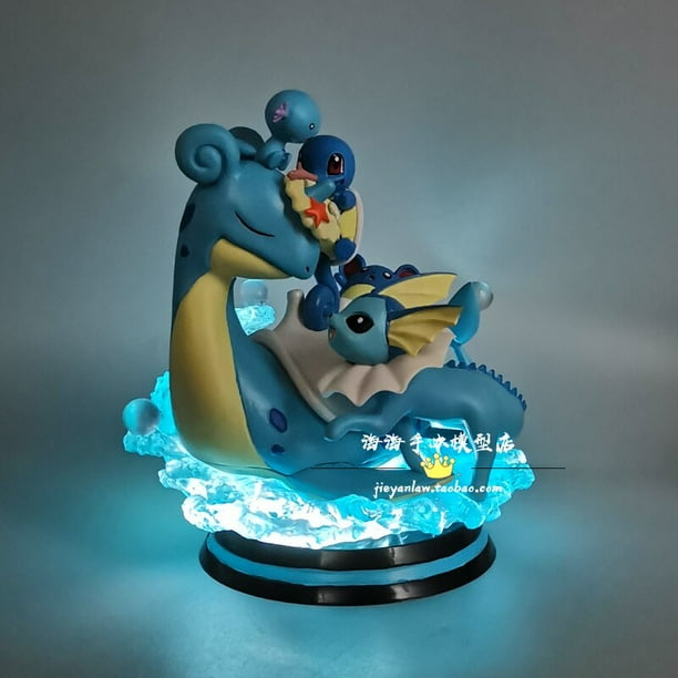 Figuras de acción de Pokemon SLaura tle Lapras Mewtwo Mega XY Shoous, modelo luminoso, decoración, regalo, adornos, juguetes de regalo zhangmengya LED