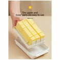 thumbnail image 4 of Butter Cutting Box with Lid, Transparent Butter Container, cheese compartment storage, Butter Tray to Hold Stick of Butter, Block of Cream Cheese, 4 of 6
