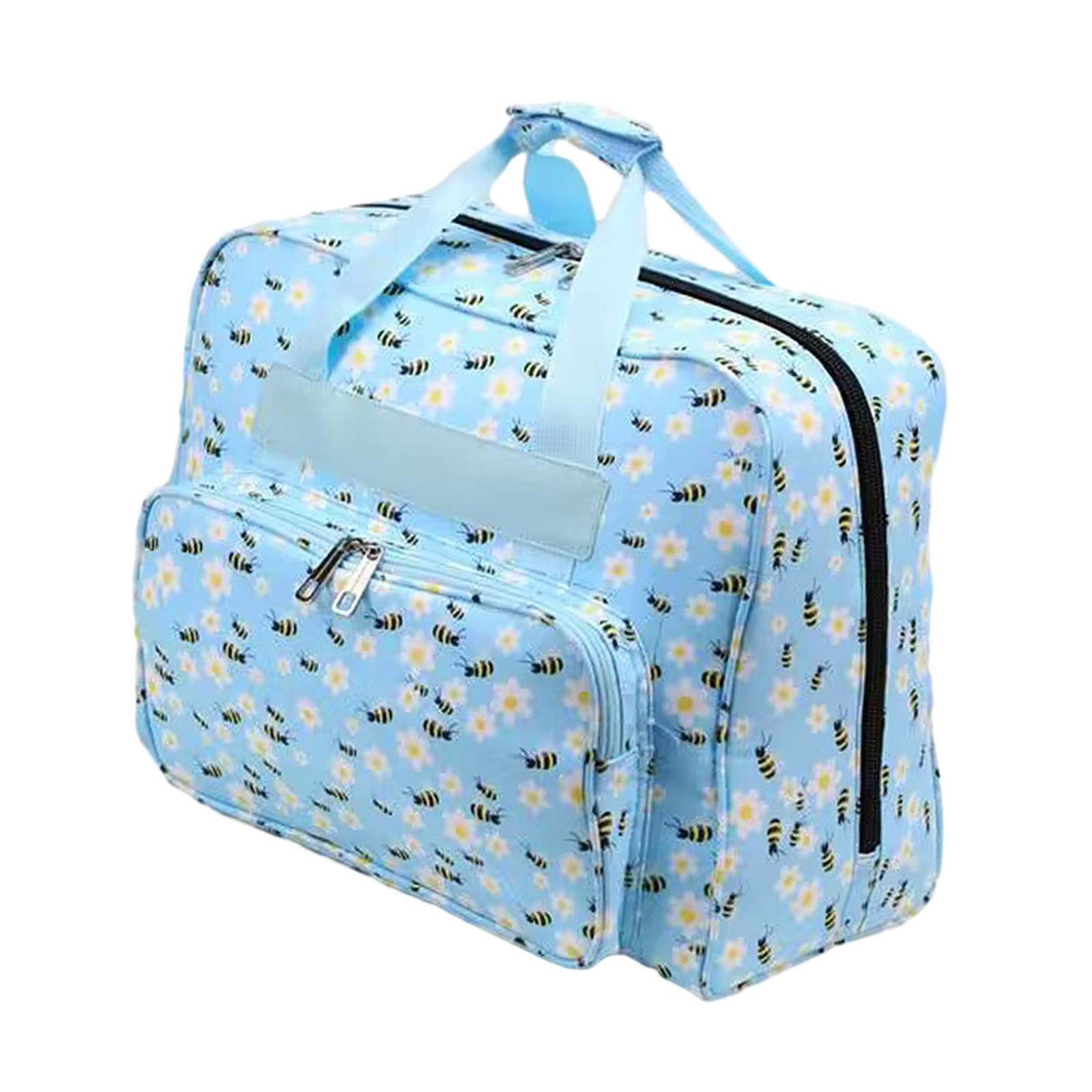 HOMYL Knitting Bag Yarn Tote Crochet Tote with Carry Handle Portable Crochet Organizer C
