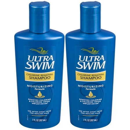 UltraSwim Chlorine Removal Shampoo, Moisturizing Formula 7 oz (2 Pack)