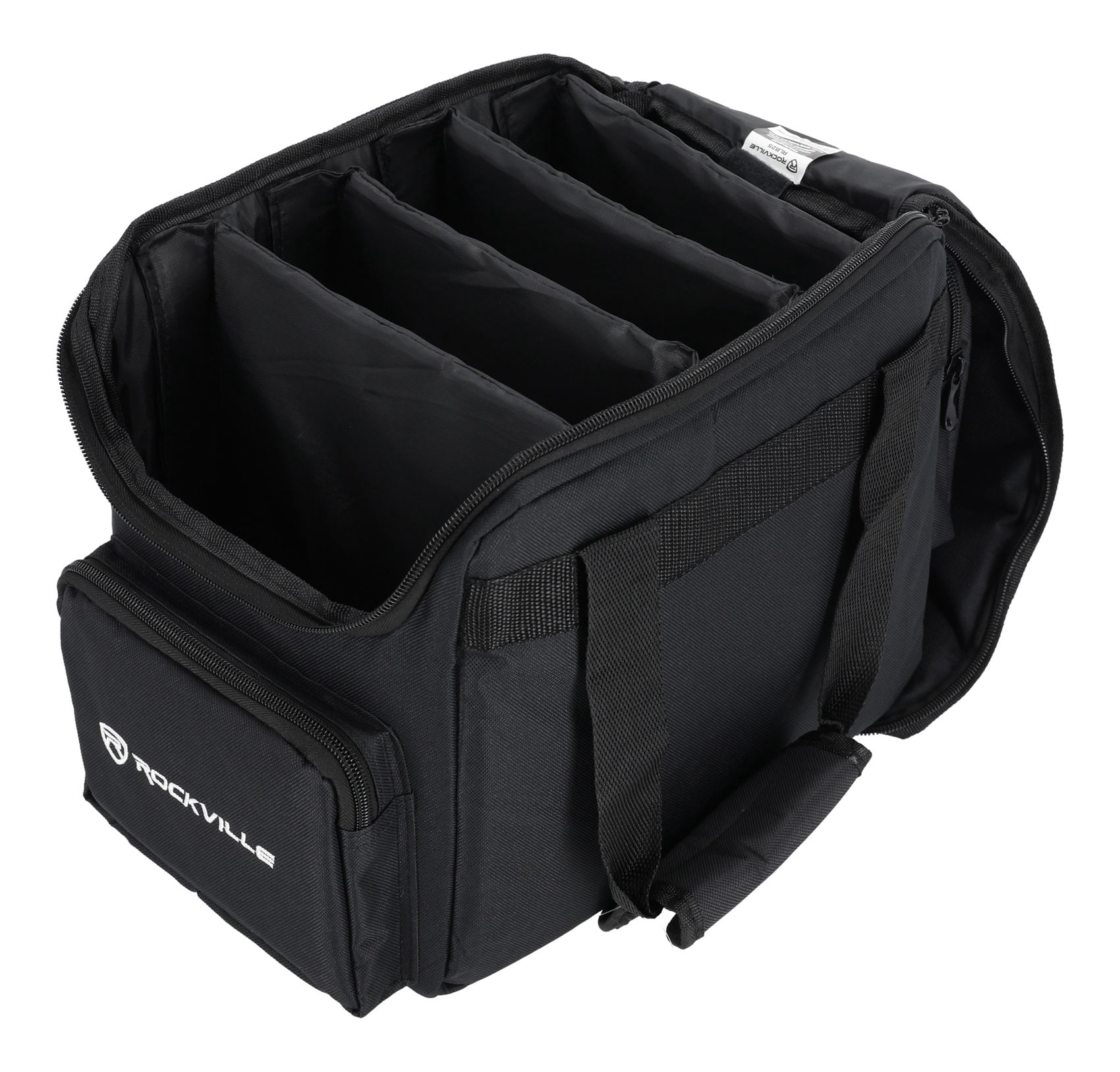 Rockville R1200L Fog/Smoke Machine w LED Lights/Strobe, DMX+2 Remotes+Carry Bag